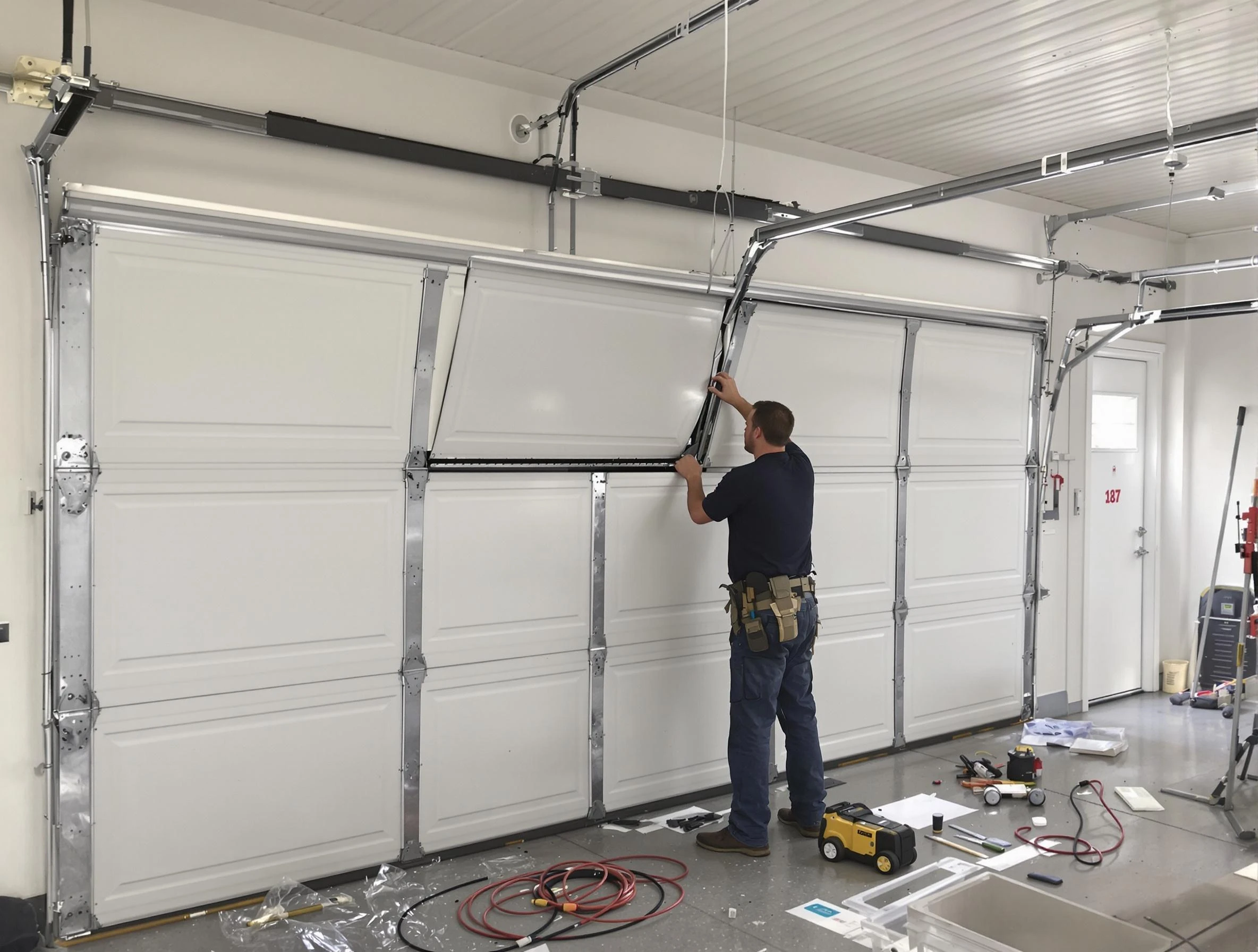 Garage Door Section Replacement in Lower Burrell