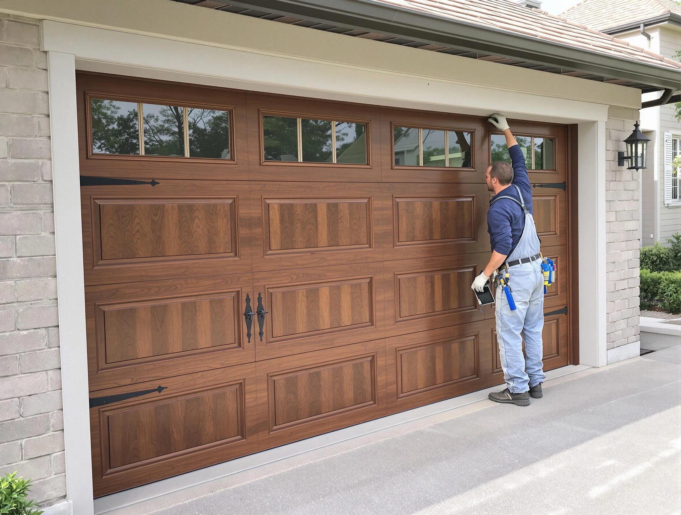 Custom garage door showcase by Lower Burrell Garage Door Repair in Lower Burrell